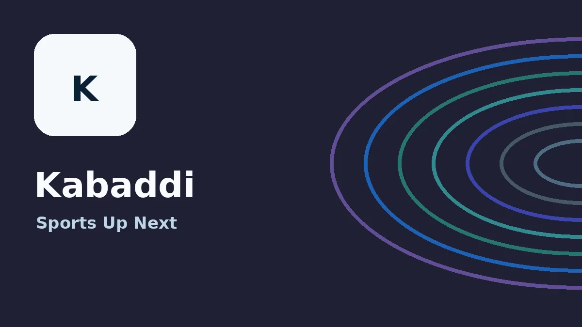 Kabaddi news thumbnail for Asian Games Kabaddi 2026: dates, schedule and tournament guide
